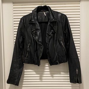 Free People Vegan Leather Jacket